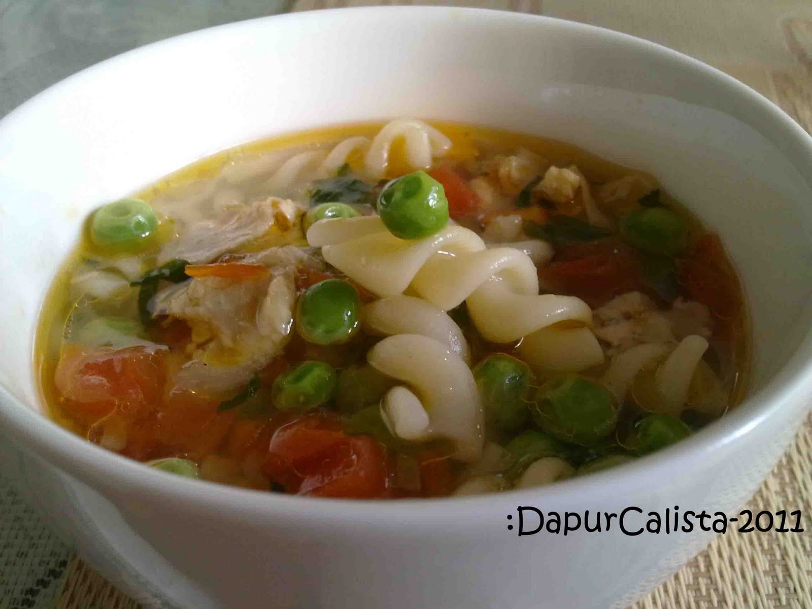 DapurCalista: Sup Pasta Kacang Polong