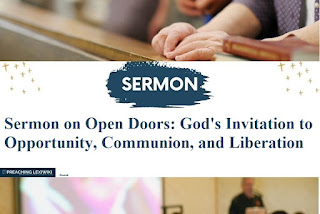 Sermon on Open Doors: God's Invitation to Opportunity, Communion, and Liberation