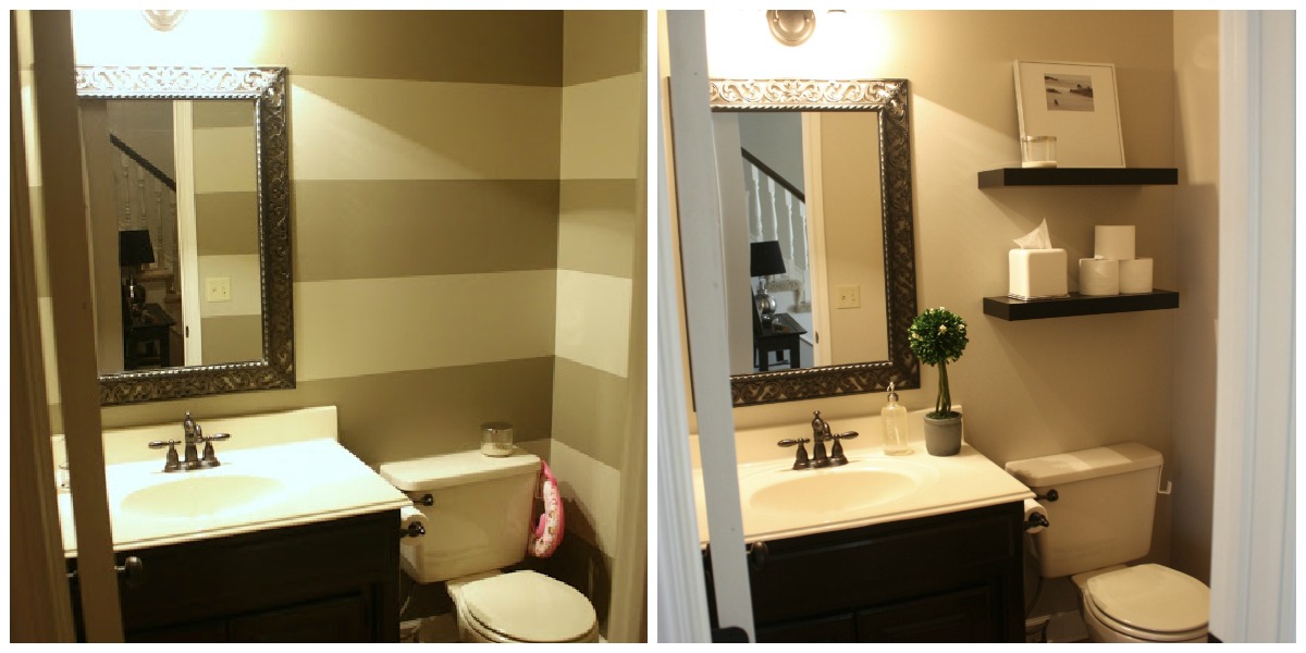 Crazy Wonderful: quick powder room makeover