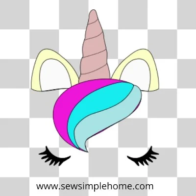 free unicorn face svg