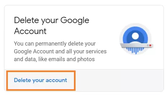 How to delete gmail account