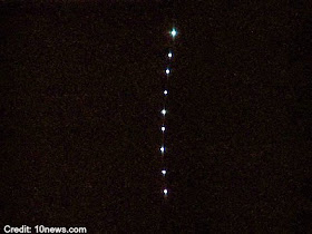 'UFO Lights' Over El Cahon, California 11-1-12