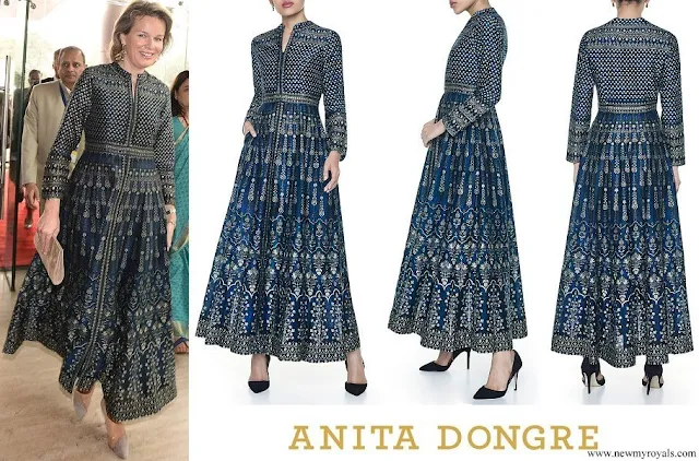 Queen Mathilde wore Anita Dongre Nadya dress