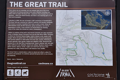 Great Trail sign Glenbow Ranch.
