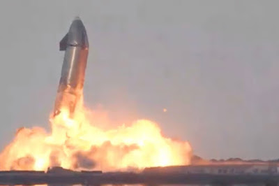 The Starship SN-10 prototype was lifted from SpaceX's seaside launch pad - Image/Space X
