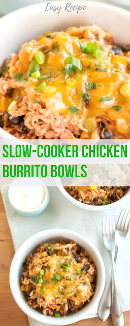 Slow-Cooker Chicken Burrito Bowls Recipe