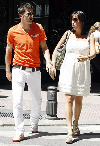 david villa and his wife