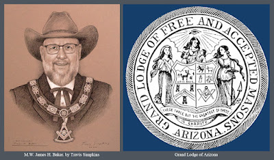 M.W. James H. Baker. Grand Master. Grand Lodge of Arizona. by Travis Simpkins