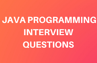  Java programming interview questions