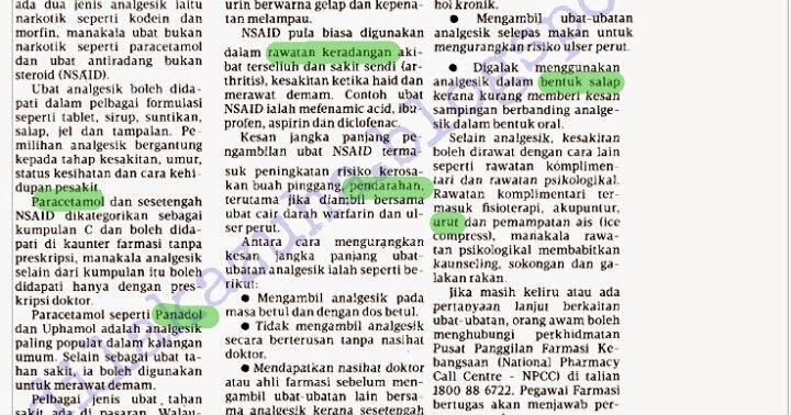 Ubat Tahan Sakit Diclofenac - Berubat 1