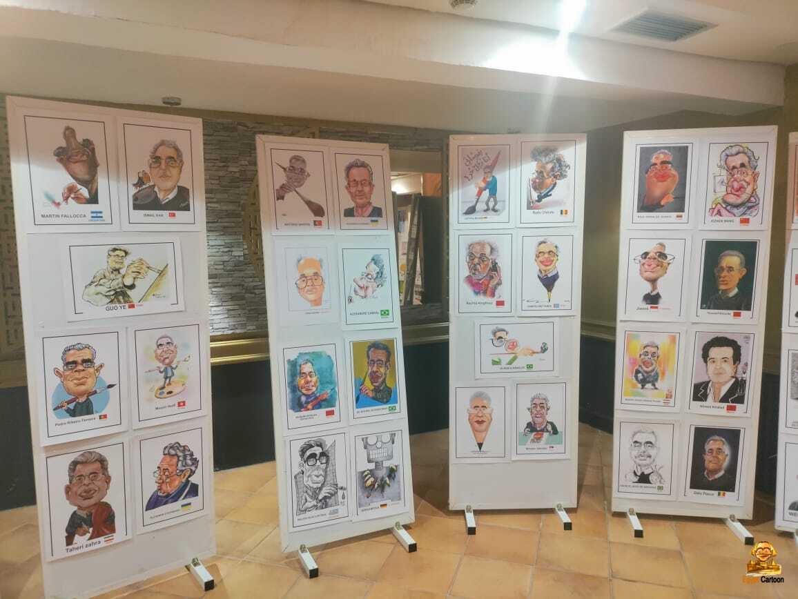 Photos from inauguration of the 6th international caricature competition, Morocco