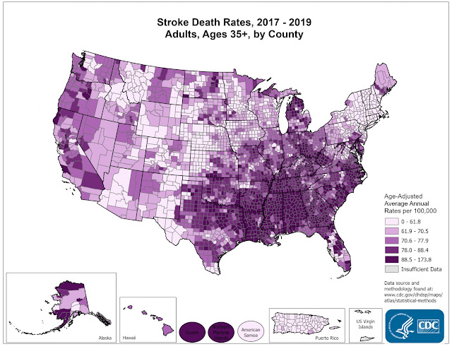 Statistics for Strokes in the United States