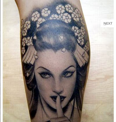 geisha tattoos for men