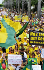 Manifestação pró impeachment na capital de Minas Gerais 13 dezembro