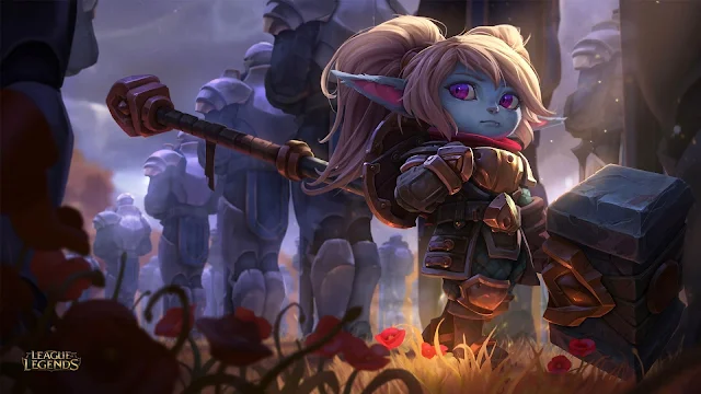  Papel de parede grátis Poppy League of Legends para PC, Notebook, iPhone, Android e Tablet.