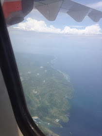propellor plane Indonesia domestic flight view