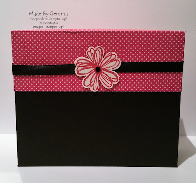 pop of pink stationery box Stampin'Up!