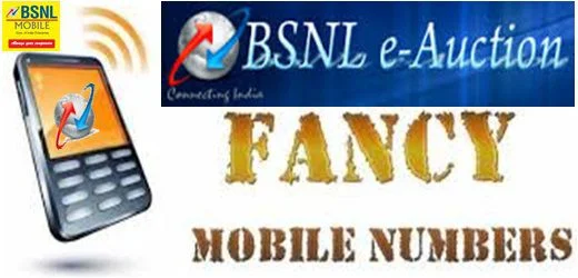 Premium BSNL Prepaid Mobile Vanity Number e-Auction (Choose Your Mobile Number) 