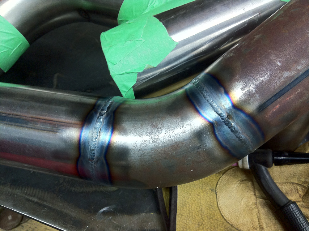 Welding stainless exhaust