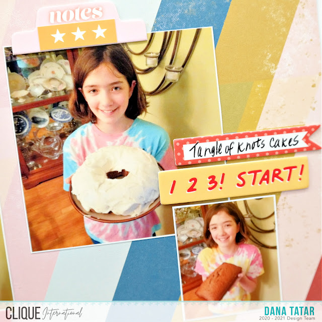 How to Embellish Pictures with Cardstock and Chipboard Stickers on a Scrapbook Layout