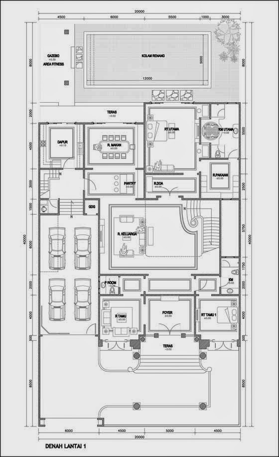  Desain  Rumah  10  X  20  1  Lantai 