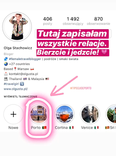 Olgusta - profil blogerki podróżniczej na Instagramie