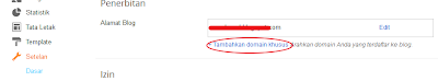 Cara Mengganti Blogspot ke Domain Intuit