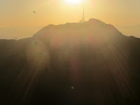 View west from Mt. Hollywood toward Mt. Lee, Griffith Park