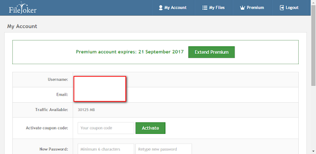 filejoker Premium Account