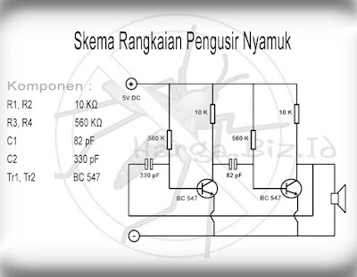 Skema Rangkaian Pengusir Nyamuk Paling Ampuh