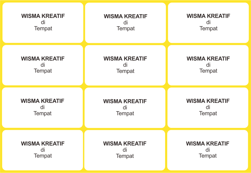 Mencetak Label Undangan Menggunakan Excel  Belajar 