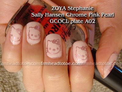 cute hello kitty nail designs. hello kitty nail art