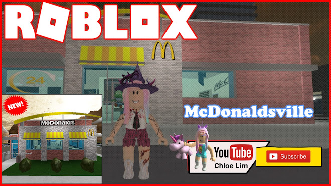 Chloe Tuber Roblox Mcdonaldsville Gameplay Working In Mcdonald Earning Money To Get A House In Mcdonaldsville - mcdonalds sign roblox