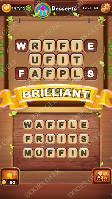 Word Bright Level 49 Answers, Cheats, Solutions, Walkthrough for android, iphone, ipad and ipod