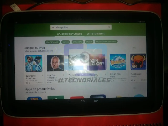 Tablet Canaima TR10CS1 con Play Store