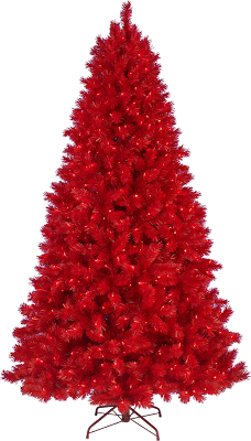 red Christmas tree