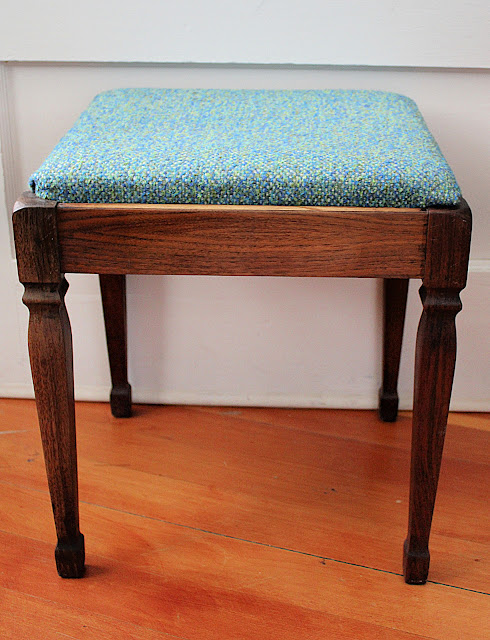 Thrift Store Sewing Stool Makeover