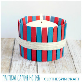 Clothespin Candle Holder Craft