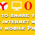 How to share your PC internet with your mobile phone.