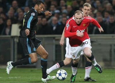 Champions League, Wayne Rooney Man Utd, Edouard Cisse Marseille
