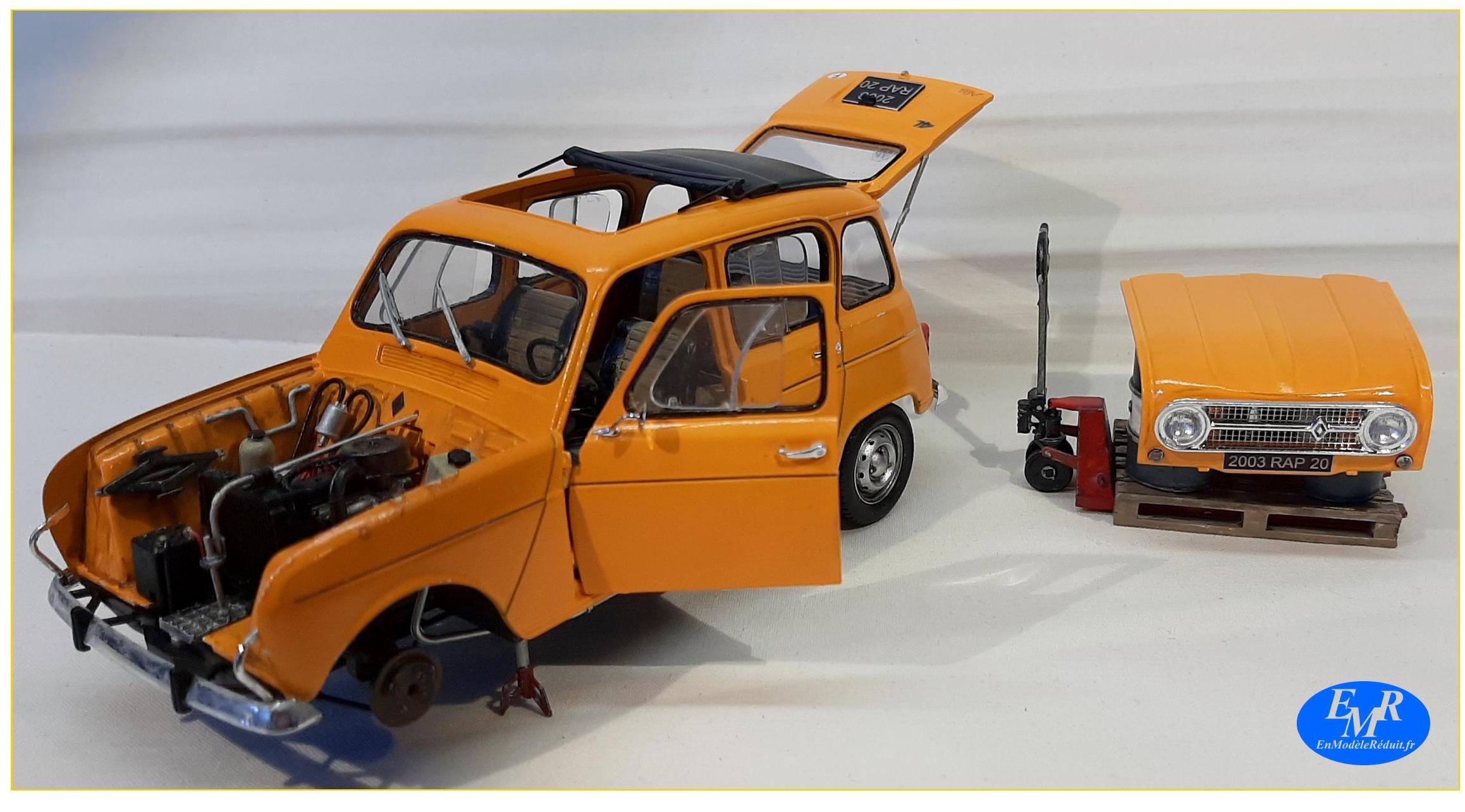En Modèle Réduit: Renault 4L de chez Ebbro à l'échelle 1/24