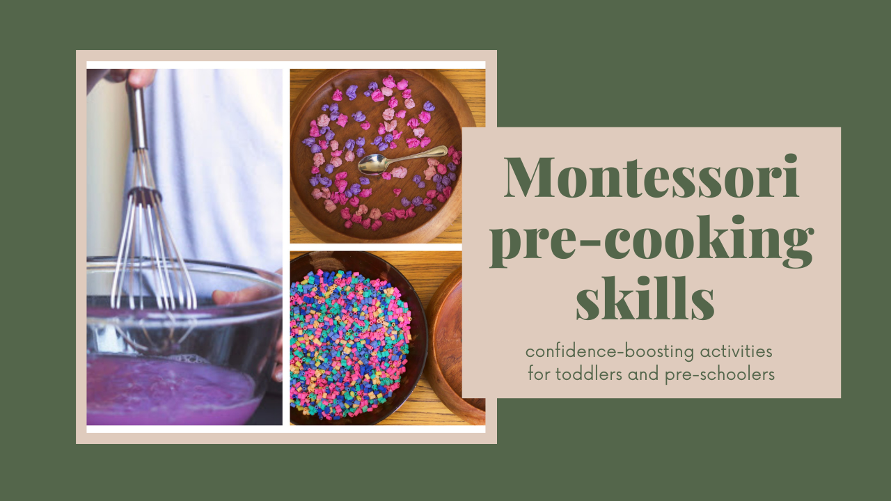 Montessori Practical Life: pre-cooking skills