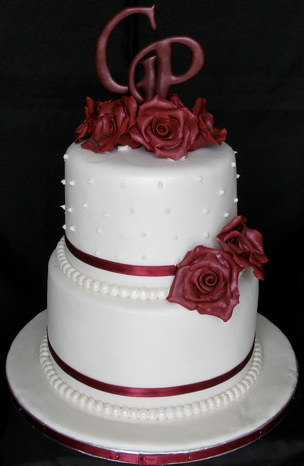 This wedding cake was made for a bride from Gaborone, whose wedding 