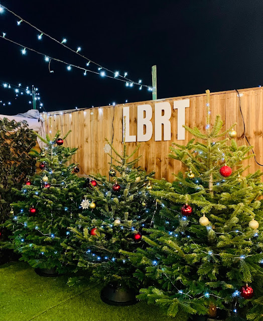 Christmas trees at London Bridge Rooftop Bar