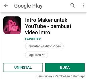 Cara Membuat Video Intro Youtube di Android Terbaru