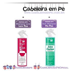 Sprays Salva Cachos e Selagem de Maçã - La Bella Liss (Selagem Low Poo e Salva Cachos No Poo)