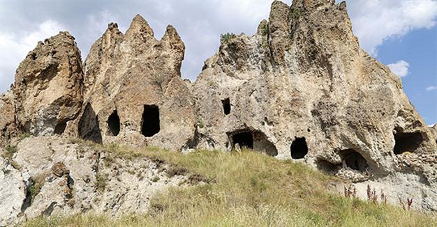 Near East: Rock hewn Byzantine Monastery in need of restoration