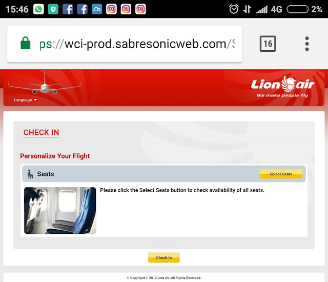 Saya Keluarga Web Check In Batik Air dan Lion Air 