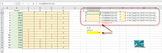 Listado de combinaciones sin repetición en Excel