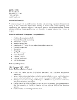 Healthcare Business Analyst CV Sample